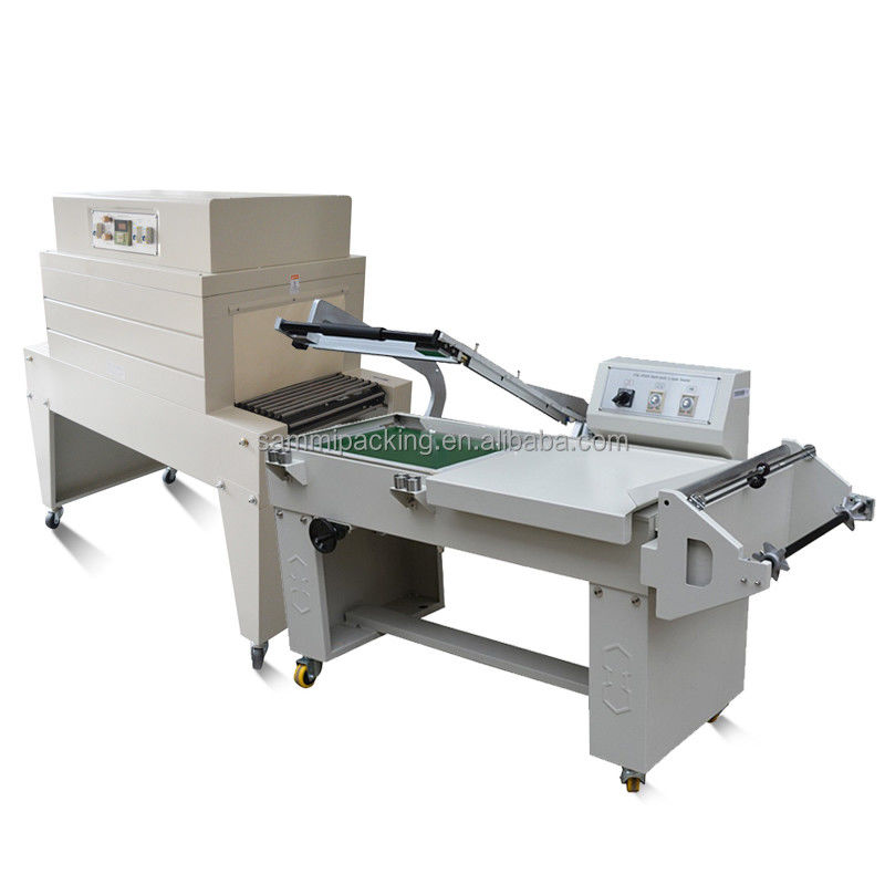 Nuovo progetto 2 in 1 L bar sealer L tipo macchina di taglio di sigillamento e BS-A450 macchina di imballaggio tunnel termico