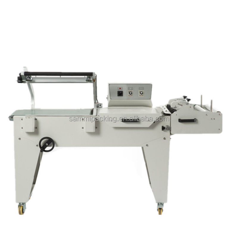Nuovo progetto 2 in 1 L bar sealer L tipo macchina di taglio di sigillamento e BS-A450 macchina di imballaggio tunnel termico