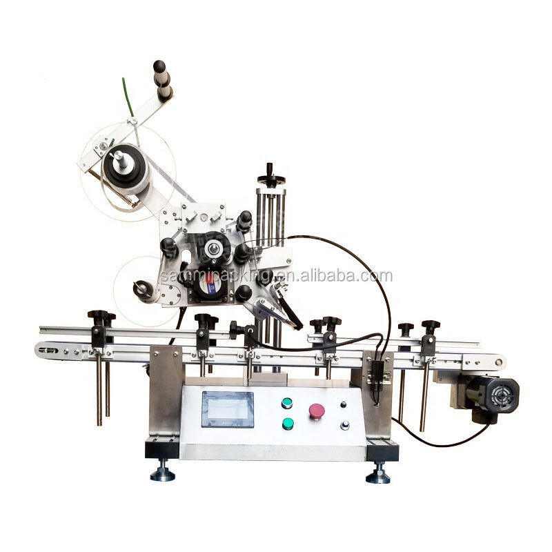Applicatore automatico di etichettatura adesiva per scrivania a superficie piatta
