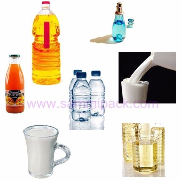 4 teste Pneumatica azionata macchina di riempimento liquido per bevande, olio, shampoo, alcol, profumo