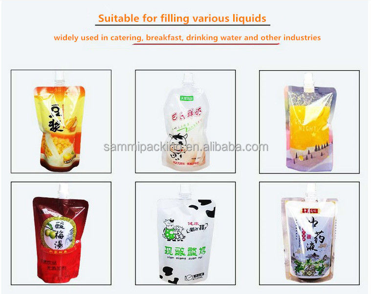 Macchina di riempimento per sacchetti a spout personalizzata, tipo tavolo 100ml 8 teste Macchina di riempimento liquido