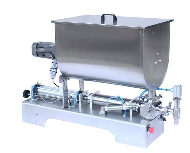 Macchina di riempimento di pasta liquida con mixer tipo U