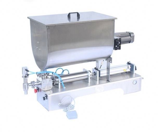Macchina di riempimento di pasta liquida con mixer tipo U