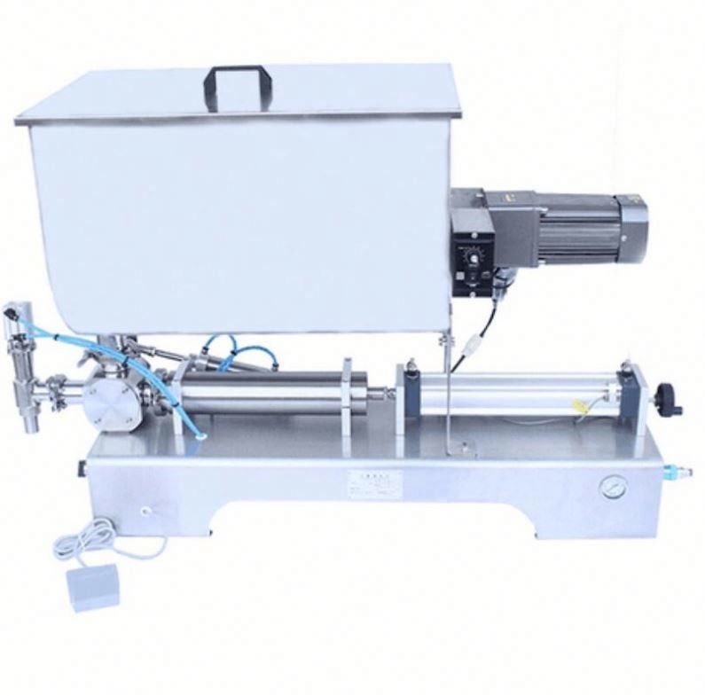 Macchina di riempimento di pasta liquida con mixer tipo U