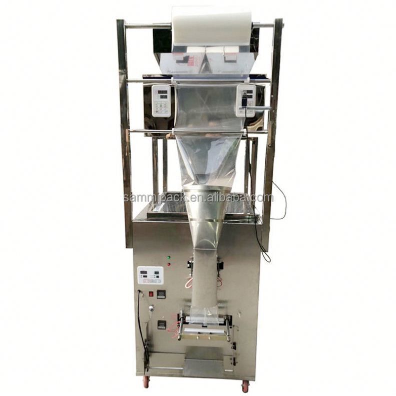 Automatica 500-1000g Doppia testa Farina e polvere di lavaggio Macchina di riempimento Pesatura e imballaggio in sacchetto per alimenti