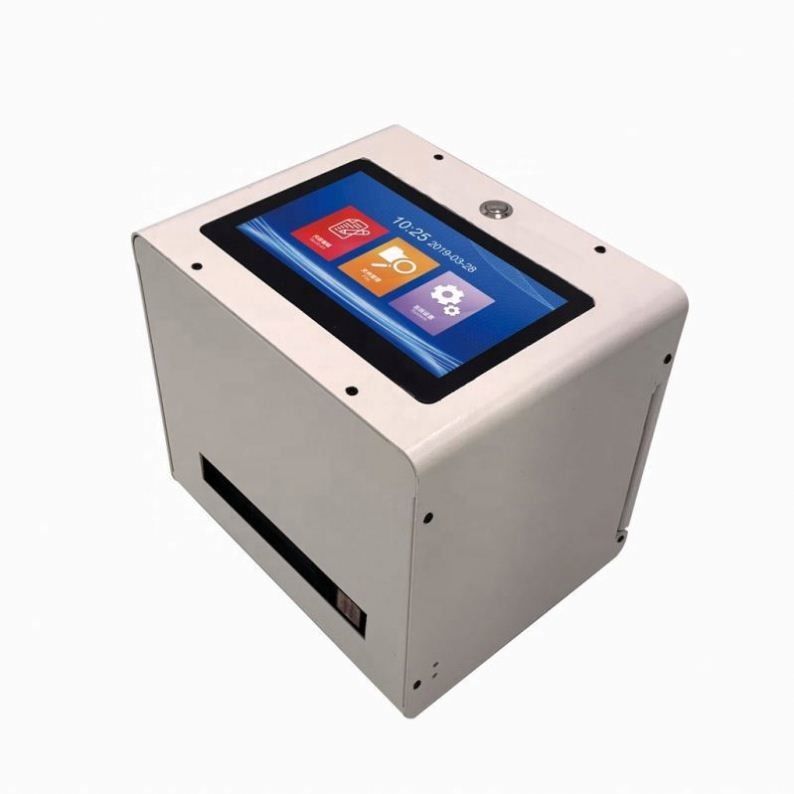 Borsa di plastica Bottiglia Desktop Manuale statico Mfg Exp Bar digitale QR codice di data Stampa a getto d'inchiostro Data di scadenza Codificatore batch