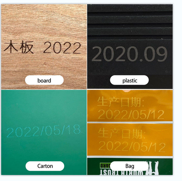 220V 50HZ Macchina di marcatura laser portatile per data di scadenza codice del lotto codice QR
