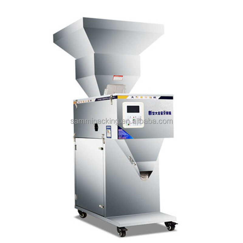 100-2500g Macchina semiautomatica di riempimento in polvere per conveniente imballaggio di caffè e spezie