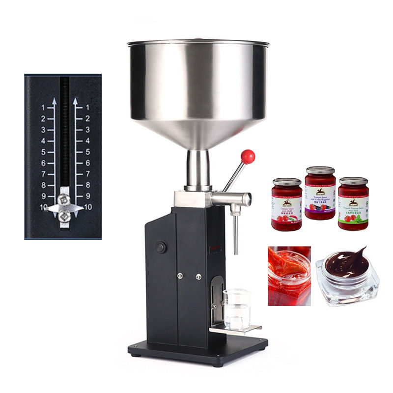 A-03 Macchina di riempimento a piccole dosi semiautomatica manuale di pasta / riempitore per crema e shampoo e cosmetici