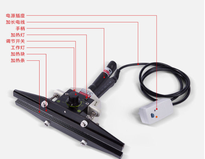 Macchina di sigillamento a impulso a calore diretto sigillatore di imballaggio di carta Kraft di alluminio composito elettrico portatile
