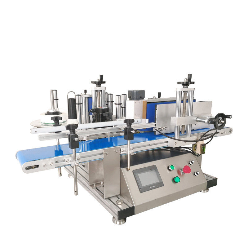 Macchina automatica di etichettatura rotonda per bottiglie Applicatore di etichette per la scatola alimentare Macchina di etichettatura per adesivi a rotoli verticali per bottiglie