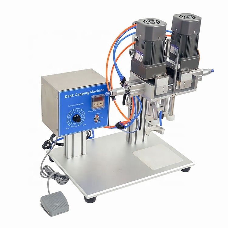 Desktop semiautomatico Torsione spento Spray Trigger Pump Dropper Plastic Screw Lid Capping Machine Chiusura macchina