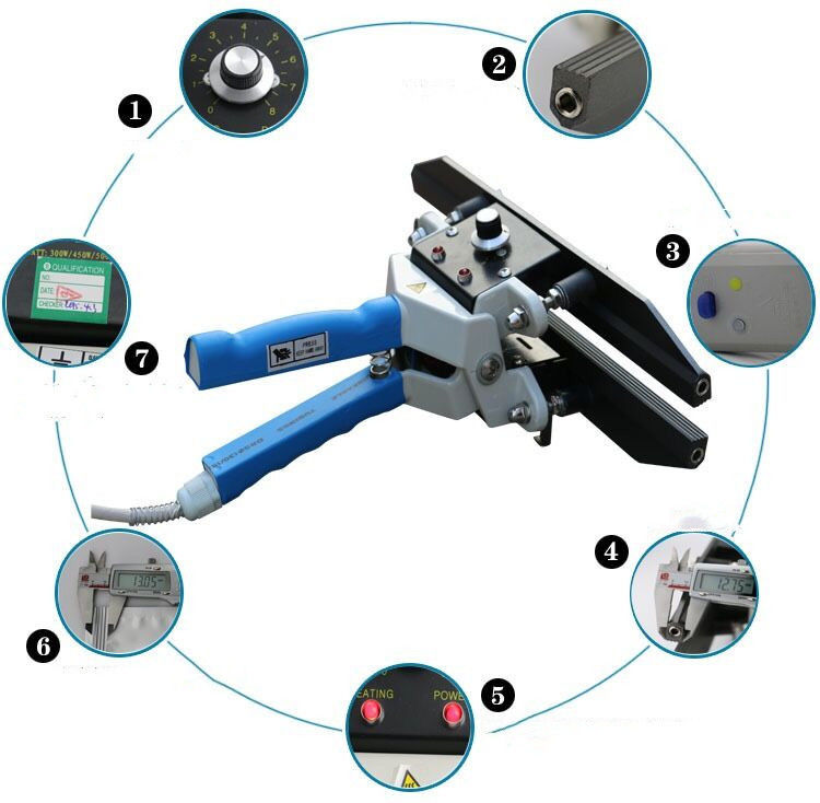 Nuova di alta qualità FKR-200 portatile di chiusura di pinza a mano macchina di sigillamento a mano per sacchetto di carta Kraft 200mm 220V