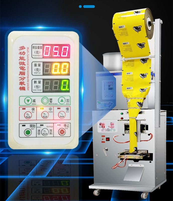 Nuovo prodotto SMFZ-70 Automatic Sachet Salt Filling Packing Sealing Machine Wood Machine For Spices Powder/nuts/grain/rice