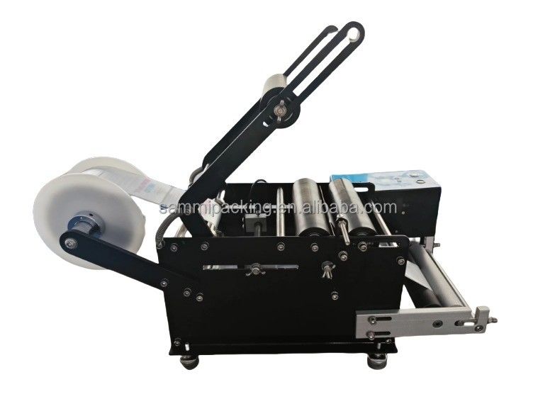 Imballaggio in legno Macchina di etichettatura di tipo intelligente per lattine di vino e bottiglie rotonde