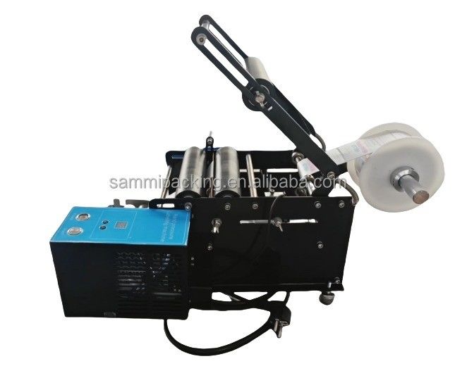 Imballaggio in legno Macchina di etichettatura di tipo intelligente per lattine di vino e bottiglie rotonde