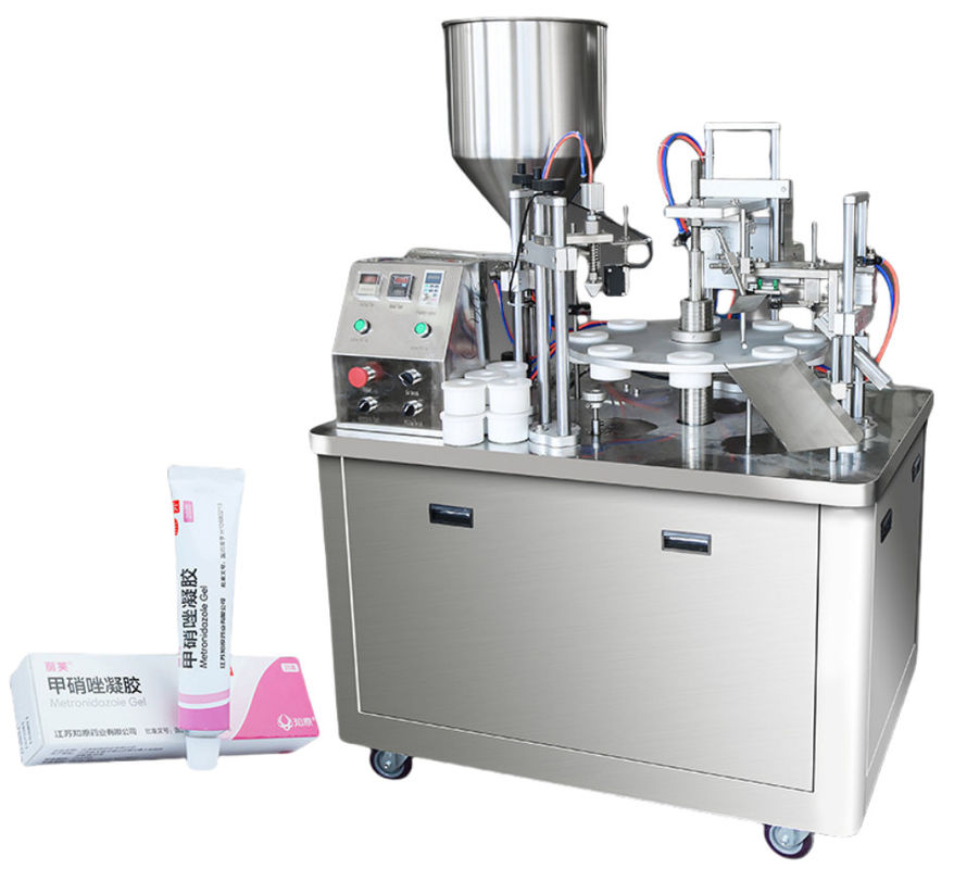 Macchina di sigillamento automatico di riempimento di tubi di plastica per la crema cosmetica tubo pomata crema per il viso