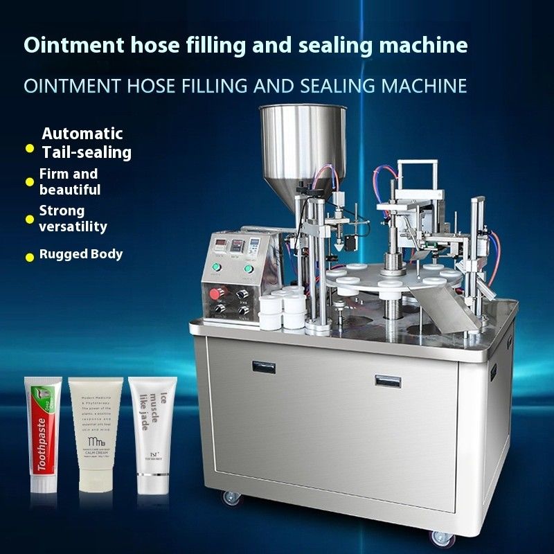 Macchina di sigillamento automatico di riempimento di tubi di plastica per la crema cosmetica tubo pomata crema per il viso