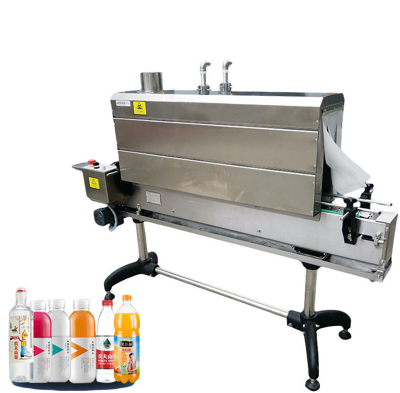 Macchina di etichettatura automatica della bottiglia di riscaldamento con manica ridotta Applicatore di manica ridotta con tunnel a vapore