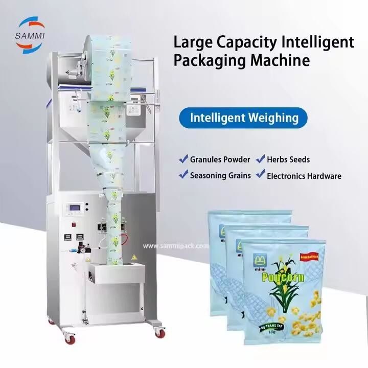 Macchina di imballaggio semiautomatica a due teste di grande peso per semi di semi di semi di semi di semi di semi di soia