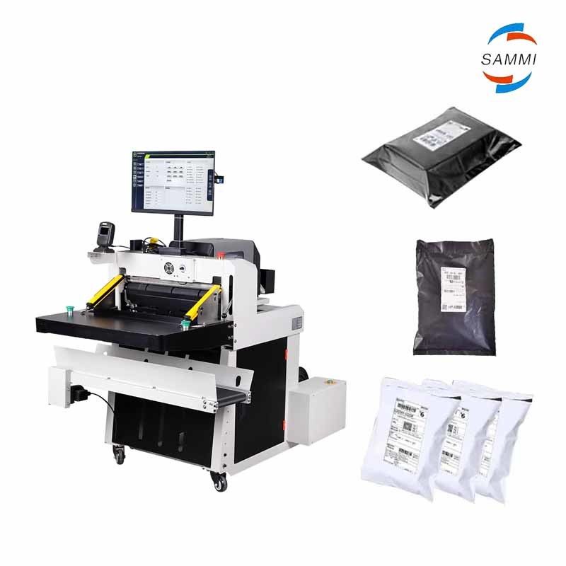 Professionale E-commerce Express Black PE Bagging Machine per imballaggio sacchetti di necessità quotidiana scarpe abbigliamento e giocattoli
