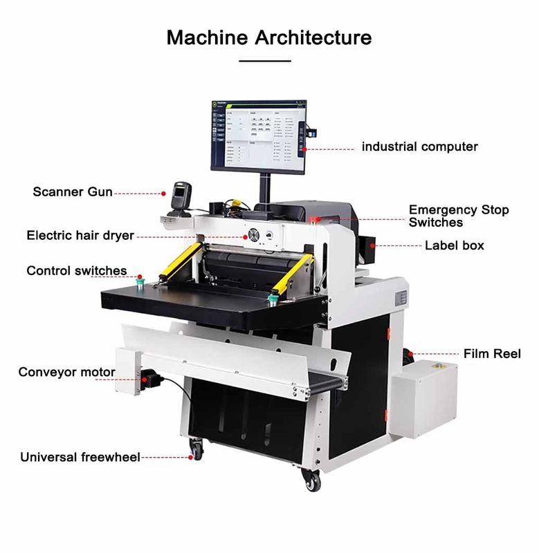 Professionale E-commerce Express Black PE Bagging Machine per imballaggio sacchetti di necessità quotidiana scarpe abbigliamento e giocattoli