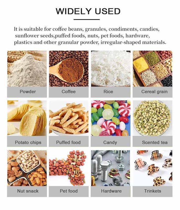 Macchina confezionatrice multifunzionale a doppia testa per riempimento di zucchero, caffè in grani, pesatura, 500g 1000g 450*470*1750MM Merce