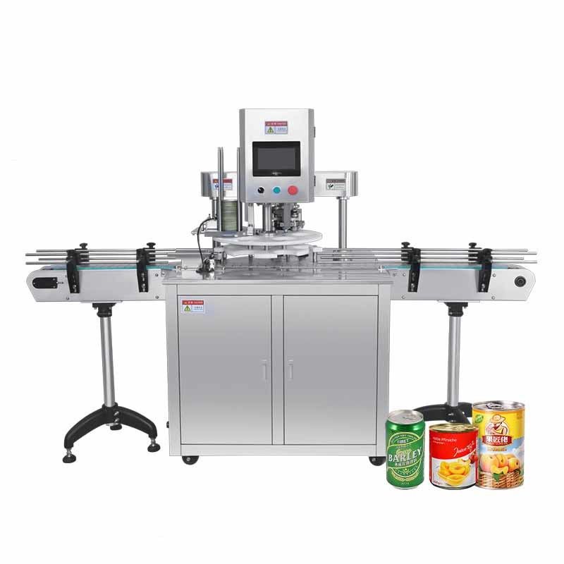 Sigillatrice pneumatica automatica per lattine per applicazioni alimentari e chimiche, altezza di sigillatura personalizzabile