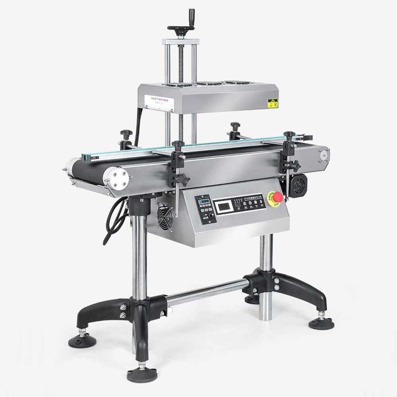Macchina di sigillamento automatico a induzione verticale continua ad alta efficienza per lattine di bevande barili di foglio di alluminio