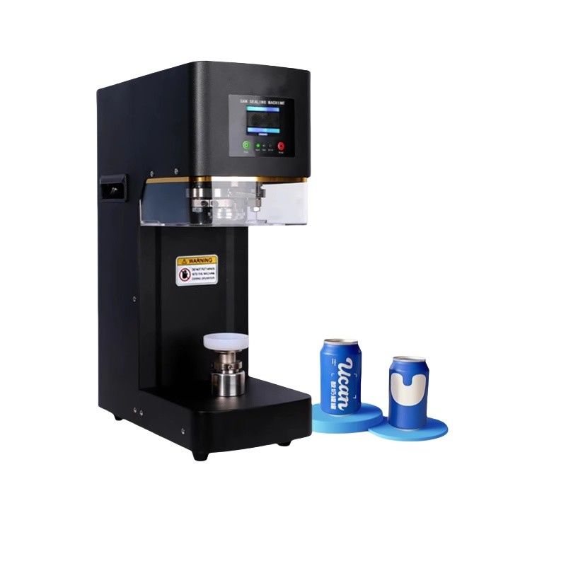 Fabbrica Fabbricante Fully Automatic Soda Tin Can Sealing Seamer Machine for Bubble Tea Can Packaging Manual Guidato per carta