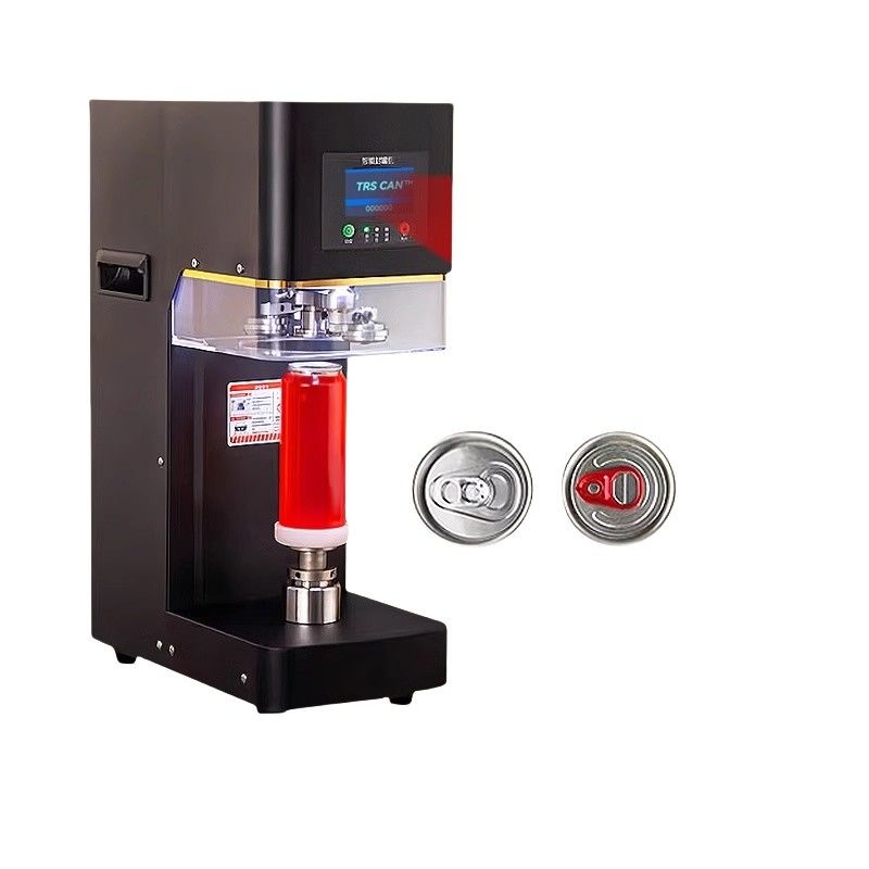 Fabbrica Fabbricante Fully Automatic Soda Tin Can Sealing Seamer Machine for Bubble Tea Can Packaging Manual Guidato per carta