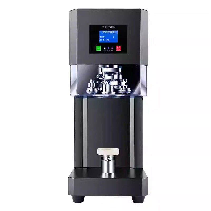Fabbrica Fabbricante Fully Automatic Soda Tin Can Sealing Seamer Machine for Bubble Tea Can Packaging Manual Guidato per carta