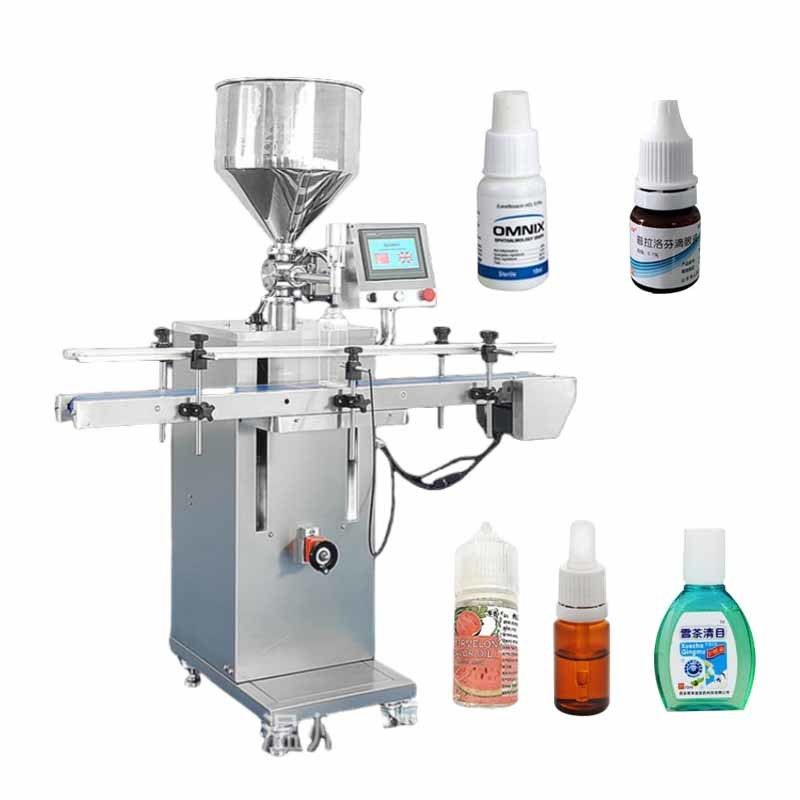 Macchina di riempimento di pasta verticale automatica di alta qualità Cream Hot Sauce Ketchup Machine con trasportatore e touch screen