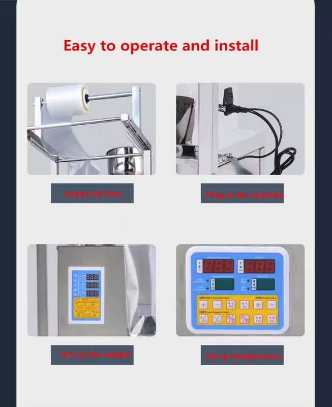 Macchina di imballaggio multifunzionale completamente automatica per popcorn da spuntino, patatine da mento, patatine da noce e farina