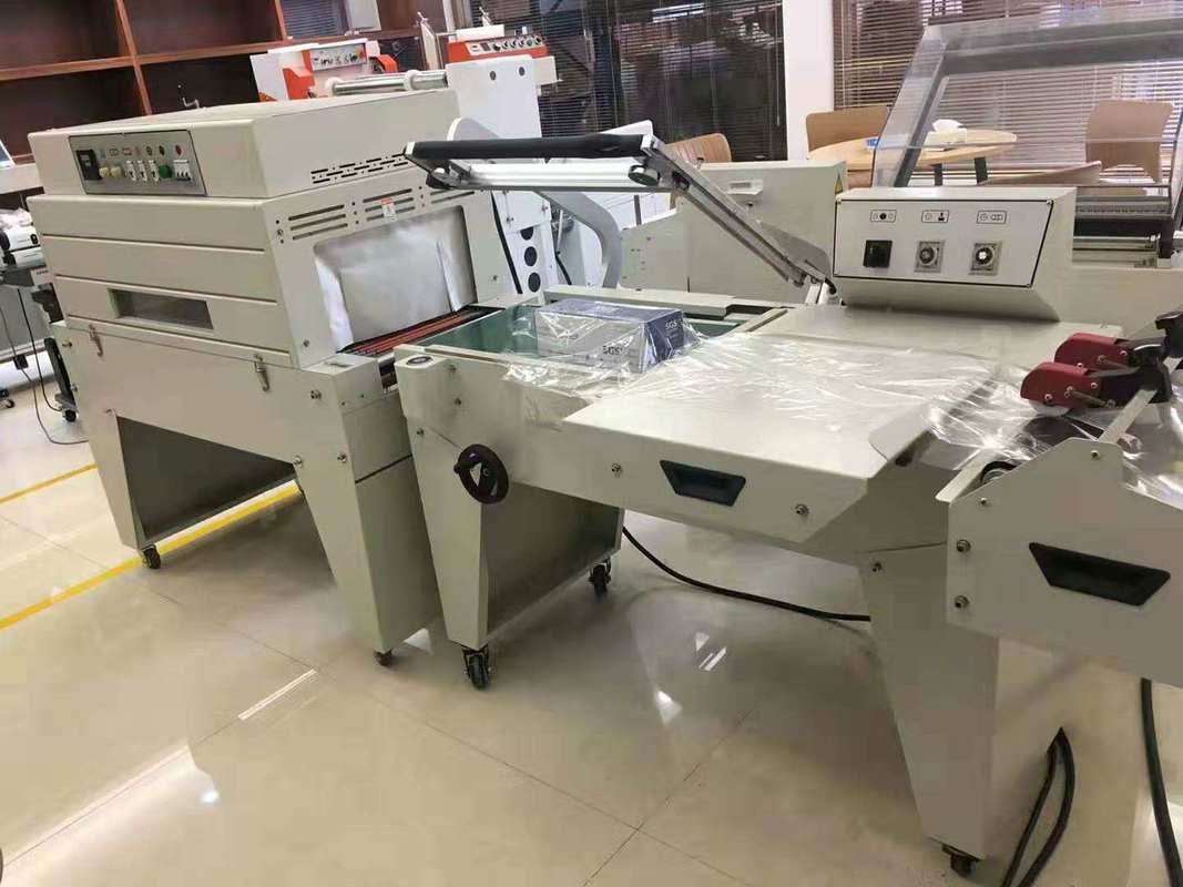 FQL-450+BSE-4525 L bar Heat Tunnel Shrink Wrapping Sealing Machine per le piccole imprese