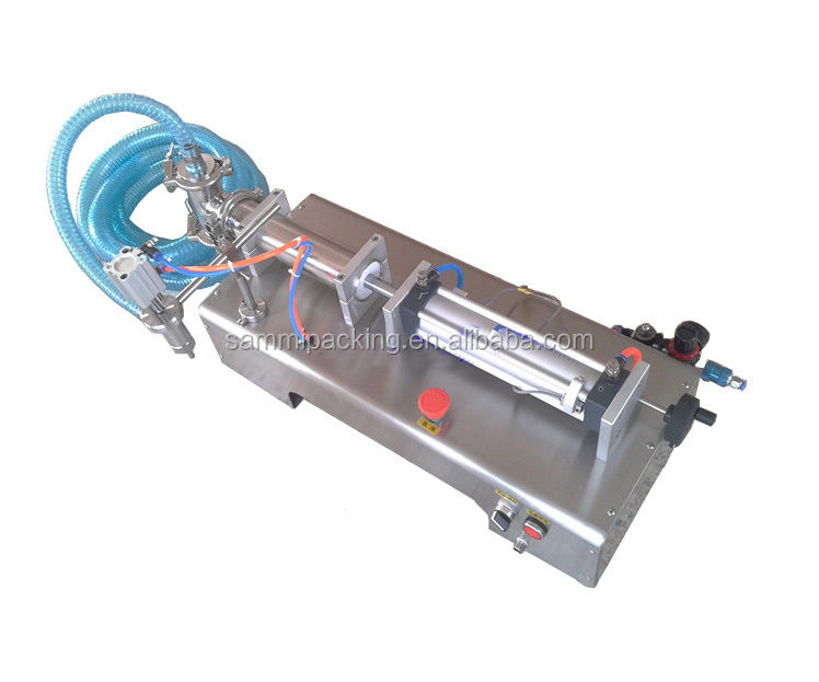 100-1000 ml Macchina di riempimento a aspirazione automatica orizzontale, riempitore manuale a pistone sul tavolo
