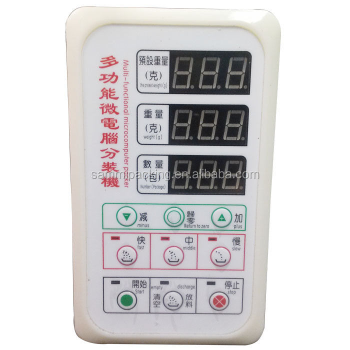 Nuovissima macchina confezionatrice per pesatura tè con pannello LCD 2-200g / macchina confezionatrice per polvere granulare e compresse