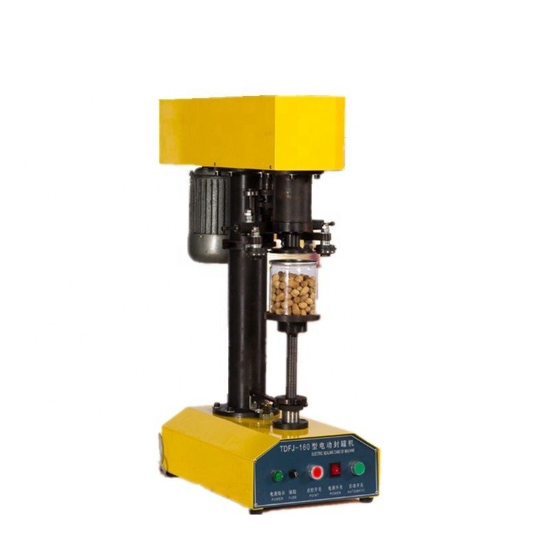 Vendite Calde TDFJ-160 Macchina Sigillatrice per Barattoli Alimentari, Contenitori in Plastica, Vasetti, Lattine di Alluminio, Coperchi per Birra