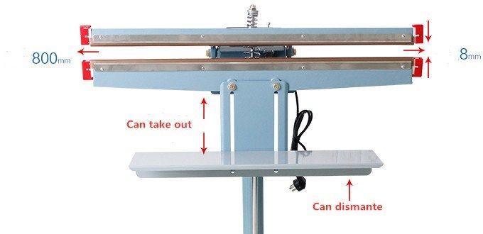 Best Sell Fabbrica ingrosso PFS Serie 800mm Food Pedal Impulse Sealer per sacchetti di plastica