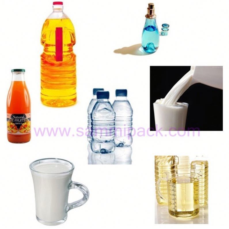 Riempitrice per liquidi per bottiglie di vetro in plastica PET su piccola scala a 2 teste, macchina di riempimento semiautomatica 1000-5000ML