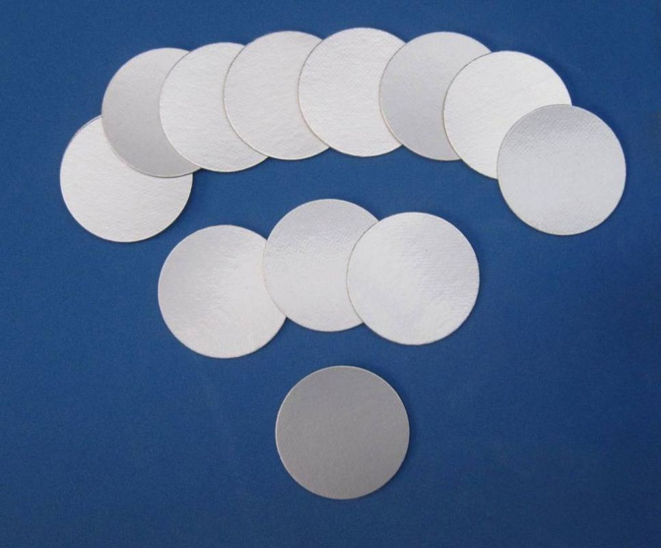 Liner di sigillamento a induzione in foglio di alluminio di alta qualità PET PE PP tappo di bottiglia sigilli di coperchi Wads per tappi di bottiglia di olio inserire liner