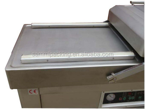 Macchina per imballaggio a vuoto a doppia stanza DZ500/2SB per pesce, carni, pollo, tofu, arachidi