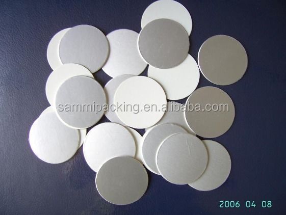 Fodera di tenuta in lamina di alluminio a induzione termica di buona qualità per bottiglie in PP/PET/PE/Vetro