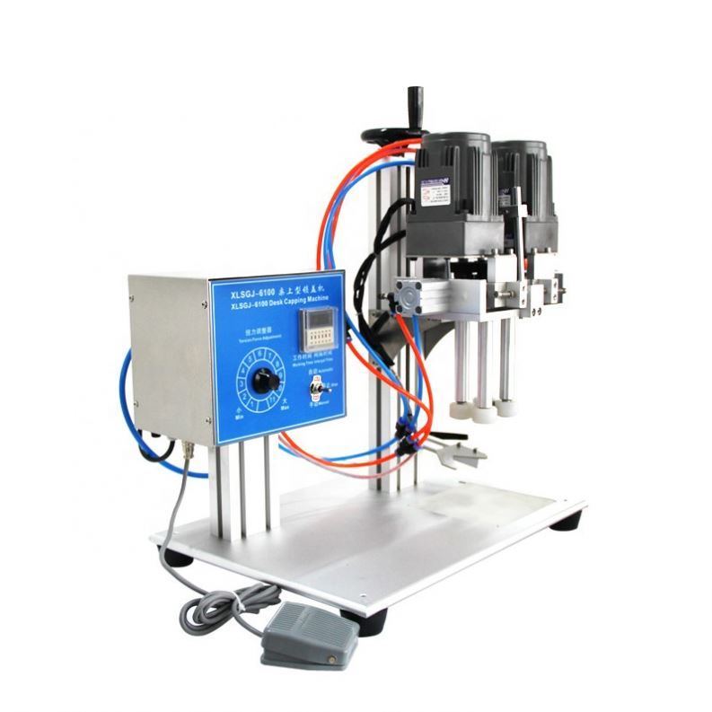 Tappatrice per tappi spray, Tappatrice semiautomatica per bottiglie per shampoo, gel doccia