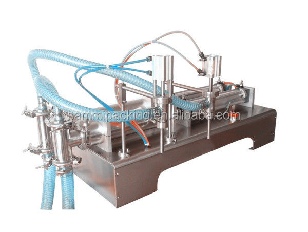 Riempitrice pneumatica per liquidi ad alta velocità, Riempitrice per olio di girasole a doppia testa, Riempitrice per sapone liquido