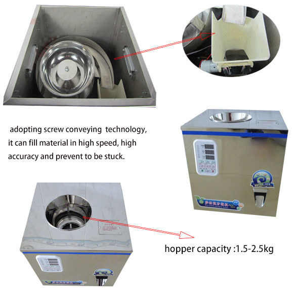 Venda a caldo FZ-100 Te' secco, polvere, semi, grano Pesatura macchina di riempimento 2-100g
