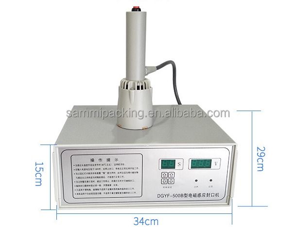 100% Nuovo DGYF-500B Macchina di sigillamento a induzione a mano per bottiglie sigillatore di tappo in foglio di alluminio per tappo di ugello
