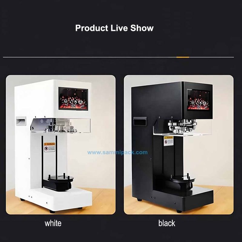 2025 Nuovo design per la casa e il commercio Semi-automatica Pet Can Sealing Machine 200ml 250ml 330ml 500ml Tin Can Seamer per bevande