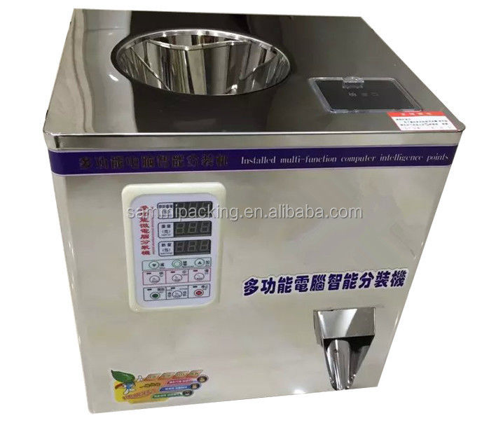 Macchina riempitrice quantitativa rotativa per microcomputer di tipo scrivania per granulati grandi