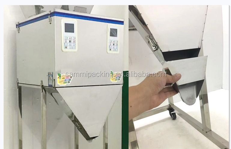 Macchine di riempimento in polvere di alta qualità 50-5000g Particelle automatiche di imballaggio di cereali di tè Pesatura Macchine di imballaggio di riempimento